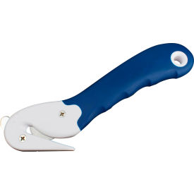 Packaging Safety Carton Opener, Hook Knife, Blue view 2