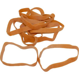 Encore Packaging Standard Rubber Bands Size 107 7" x 5/8" Beige 40 Bands/1 lb. Pack 