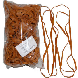 Encore Packaging Llc EP-4212 Encore Packaging Large Rubber Bands, 1/4"W x 12" Circumference, Crepe, Approximately 55 Bands image.