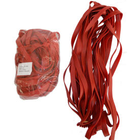Encore Packaging Llc EP-5092 Encore Packaging Heavy Duty Rubber Bands, 3/4"W x 92" Circumference, Red, 12 Bands image.
