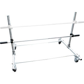 Encore Packaging Economy Paper/Poly Tubing Dispenser Kit - Table Top Mount 1 Tier 12" with Casters 
