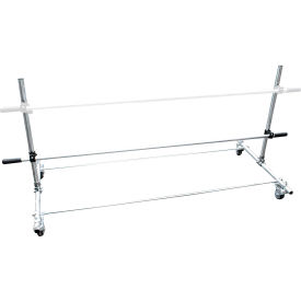 Encore Packaging Economy Paper/Poly Tubing Dispenser Kit - Floor Top Mount 1 Tier 36" with Casters 