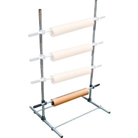 Encore Packaging Economy Paper/Poly Tubing Dispenser Kit - Floor Top Mount 1 Tier 48" 