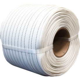 Encore Packaging Regular Duty Woven Poly Cord 3/4"W x 1640L x 0.035" Thick3-1/2" CoreWhite 