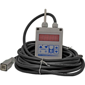 Enerco F105106 Heatstar Digital Thermostat W/ Cord For Indirect Pro Series Heaters, 33L, Black image.