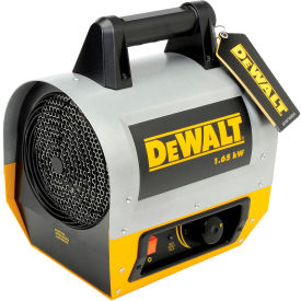 Enerco DXH165 DeWALT® Portable Forced Air Electric Heater W/ Adjustable Thermostat, 120V, 1 Phase, 1650 Watt image.