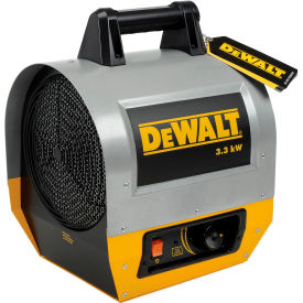 Enerco DXH330 DeWALT® Portable Forced Air Electric Heater W/ Adjustable Thermostat, 240V, 1 Phase, 3300 Watt image.