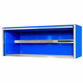 Extreme Tools, Inc. EX7201HCQBLCR Extreme Tools EXQ Pro Extreme Power Workstation Hutch, 72"W x 30"D x H"26-3/8, Blue w/Chrome Handle image.