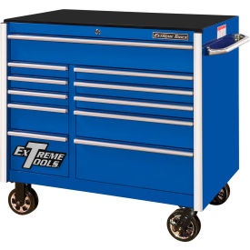 Extreme Tools, Inc. RX412511RCBL Extreme Tools RX412511RCBL Professional 41-1/2"W x 25"D x 40-1/2"H 11 Drawer Blue Roller Cabinet image.