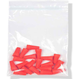 Elkay Plastics Company Inc F41012K Reclosable Poly Bags, 10"W x 12"L, 4 Mil, Clear, 1000/Pack image.