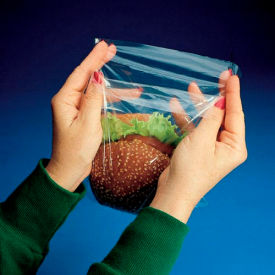 Elkay Plastics Company Inc HD07 Flip Top Sandwich Bags, 6-3/4"W x 6-3/4"L, .36 Mil, Clear, 2000/Pack image.
