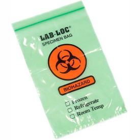 Reclosable 3-Wall Specimen Transfer Bag (Biohazard), 6