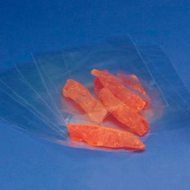 Elkay Plastics Company Inc P12F0438 Flat Poly Bags, 8-1/4"W x 4-3/4"L, 1.5 Mil, Clear, 2000/Pack image.