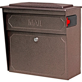 Epoch Design Llc Dba Mail Boss 7174 Townhouse Wall Mount Mail Boss Locking Mailbox Bronze image.