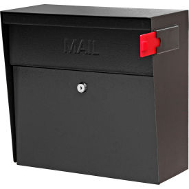 Epoch Design Llc Dba Mail Boss 7162 Metro Wall Mount Mail Boss Locking Mailbox Black image.
