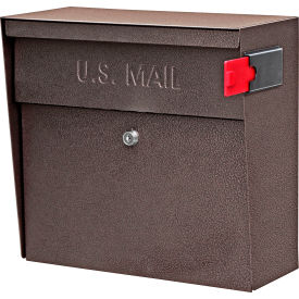 Epoch Design Llc Dba Mail Boss 7164 Metro Wall Mount Mail Boss Locking Mailbox Bronze image.