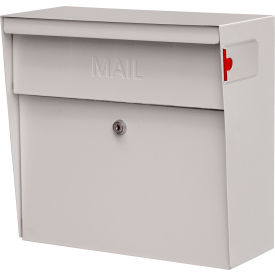 Epoch Design Llc Dba Mail Boss 7163 Metro Wall Mount Mail Boss Locking Mailbox White image.