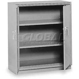Equipto 1700-LG Equipto Counter High Cabinet, 36"W x 18"D x 42"H, Textured Dove Gray image.