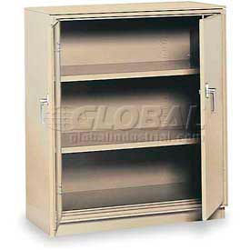 Equipto 1700-PY Equipto Counter High Cabinet, 36"W x 18"D x 42"H, Textured Putty image.