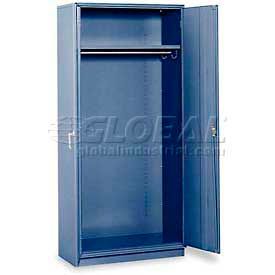 Equipto 1712-BL Equipto Wardrobe Cabinet, 36"W x 18"D x 78"H, Textured Regal Blue image.