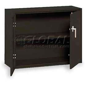 Equipto 1730-BK Equipto Desk High Cabinet, 36"W x 18"D x 29"H, Textured Black image.