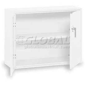 Equipto 1730-WH Equipto Desk High Cabinet, 36"W x 18"D x 29"H, Smooth Reflective White image.