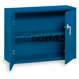Equipto 1734DIBL Equipto Handy Cabinet w/1 Shelf & Lower Handle Placement, 30"W x 13"D x 27"H, Textured Regal Blue image.