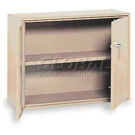 Equipto 1734DIPY Equipto Handy Cabinet w/1 Shelf & Lower Handle Placement, 30"W x 13"D x 27"H, Textured Putty image.