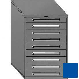Equipto 4411-01-BL Equipto 30"W Modular Cabinet 9 Drawers w/Dividers, 44"H, No Lock-Textured Regal Blue image.