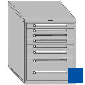 Equipto 443038-512MT-BL Equipto 30"W Modular Cabinet 8 Drawers No Divider, 38"H, No Lock-Textured Regal Blue image.