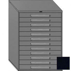 Equipto 4481-4101-BK Equipto 45"W Modular Cabinet 12 Drawers No Divider, 59"H & Lock, Keyed Diff, Textured Black image.