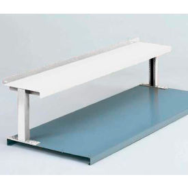 Equipto 454T60-WH Equipto® Steel Riser W/ Shelf, 60"W x 13-1/2"D, White image.