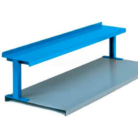 Equipto 454T72-BL Equipto® Steel Riser W/ Shelf, 72"W x 13-1/2"D, Blue image.