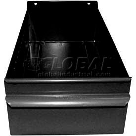 Equipto 8504-BK Equipto Individual Metal Shelf Drawer, 4-1/4"W x 11"D x 3-1/8"H, Textured Black image.
