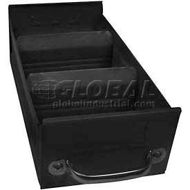 Equipto 8505-BK Equipto Individual Metal Shelf Drawer, 5-5/8"w x 11"D x 3-1/8"H, Textured Black image.