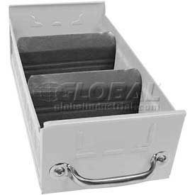 Equipto 8505-WH Equipto Individual Metal Shelf Drawer, 5-5/8"w x 11"D x 3-1/8"H, Smooth Reflective White image.