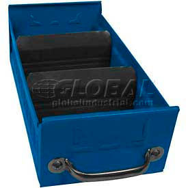 Equipto 8540-BL Equipto Individual Metal Shelf Drawer, 5-5/8"w x 17"D x 3-1/8"H, Textured Regal Blue image.