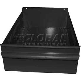 Equipto 8553-BK Equipto Individual Metal Shelf Drawer, 8-3/8"W x 11"D x 3-1/8"H, Textured Black image.