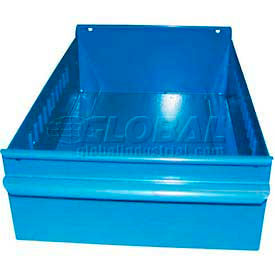 Equipto 8553-BL Equipto Individual Metal Shelf Drawer, 8-3/8"W x 11"D x 3-1/8"H, Textured Regal Blue image.
