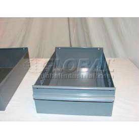 Equipto 8553-GY Equipto Individual Metal Shelf Drawer, 8-3/8"W x 11"D x 3-1/8"H, Smooth Office Gray image.