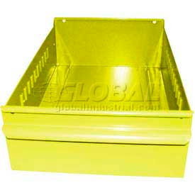 Equipto 8553-YL Equipto Individual Metal Shelf Drawer, 8-3/8"W x 11"D x 3-1/8"H, Textured Safety Yellow image.