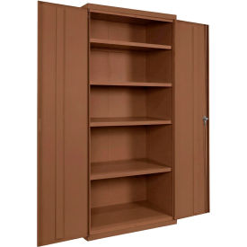 Equipto® Industrial Duty Storage Cabinet 20 Gauge 36"W x 18"D x 66"H Walnut 