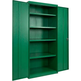Equipto® Industrial Duty Storage Cabinet 20 Gauge 36"W x 24"D x 66"H Green 