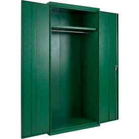 Equipto® Industrial Duty Wardrobe Cabinet 36"W x 18"D x 78"H 20 Gauge Green 