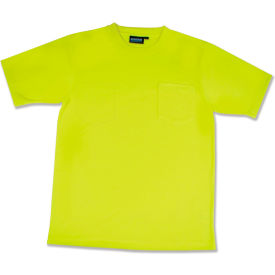 Erb Industries Inc 14210 Aware Wear® Non-ANSI Hi-Vis T-Shirt, 14210 - Lime, Size 3XL image.