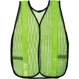 Erb Industries Inc 14602 Aware Wear® Non-ANSI Reflective Safety Vest, Lime, One Size image.