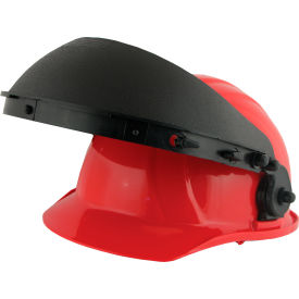 Erb Industries Inc 15182 ERB® E17 Plastic Face Shield Carrier w/Attachments for Omega II, Americana & Liberty Caps,Black image.