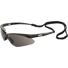 Erb Industries Inc 15326 ERB® Octanet Safety Glasses, Black Frame, Gray Lens,15326 image.