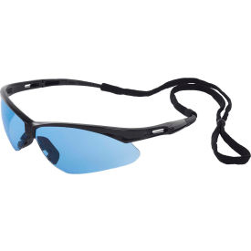 Erb Industries Inc 15329 ERB® Octanet Safety Glasses, Black Frame, Light Blue Lens,15329 image.