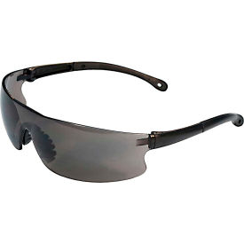Erb Industries Inc 15531 ERB® Invasion Safety Glasses, Black Temples, Gray Lens,15531 image.